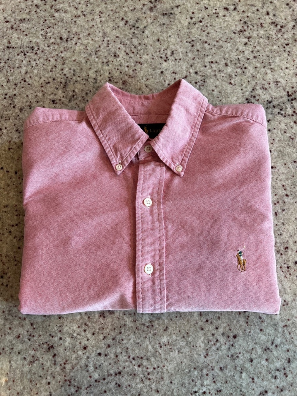 Polo Ralph Lauren Men's Classic-Fit  Oxford Shirt Salmon Red/Pink  Size M